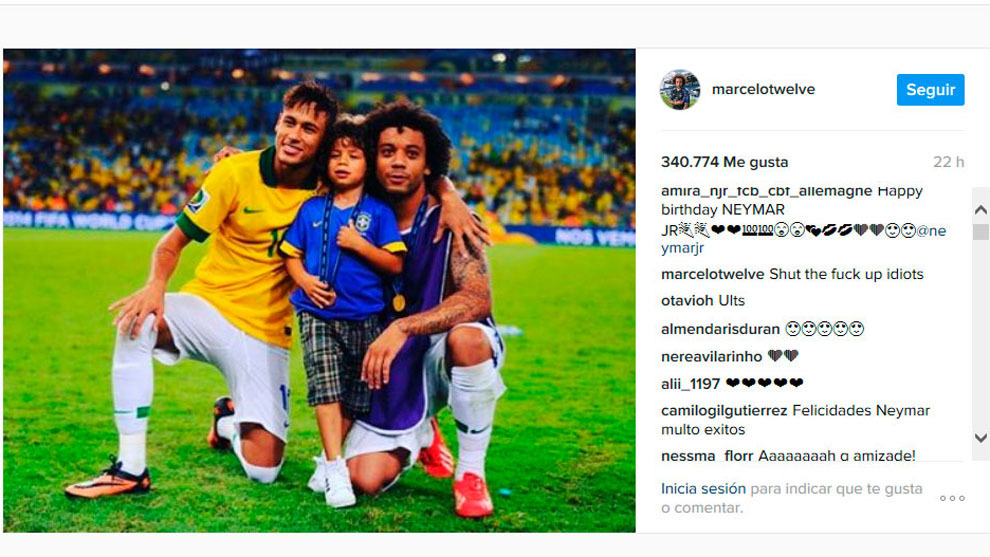 Selamati Ulang Tahun Neymar, Marcelo Dibully Siang Malam